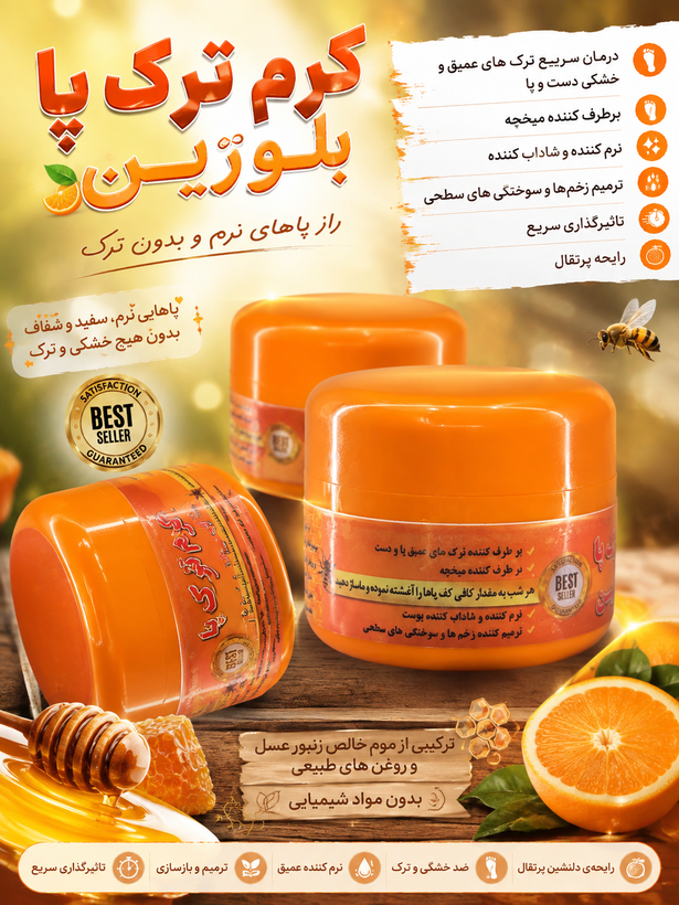 کرم ترک پا بلورین